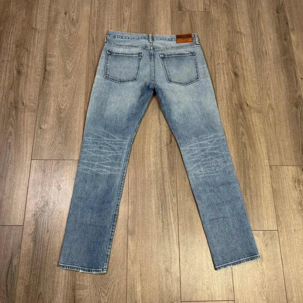 J.Crew 484 Slim-Fit Stretch Jeans Mens Sz 32x32 Blue Whitford Wash Straight Leg